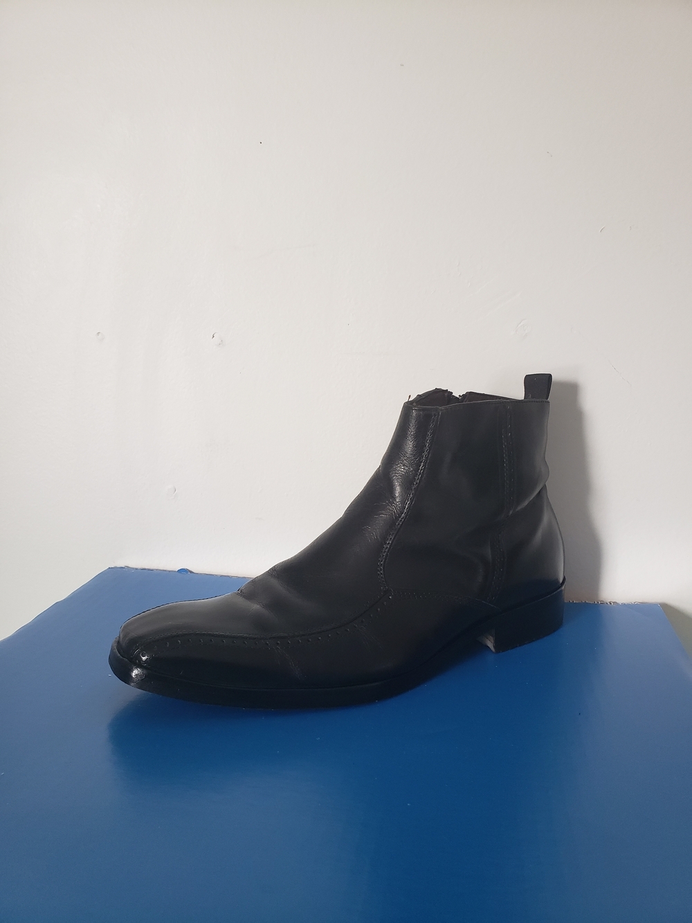 Men's Black Leather Ankle Boots